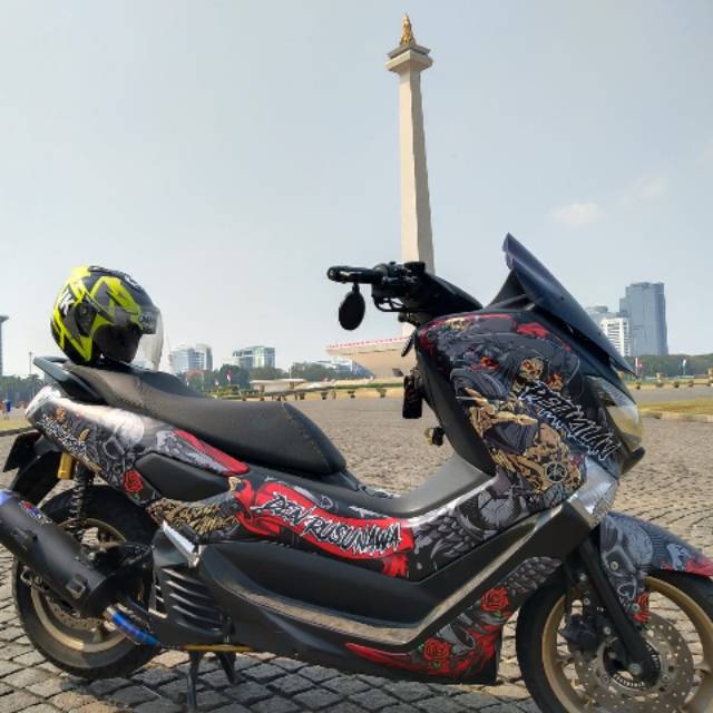 Decal stiker full body nmax abu-abu