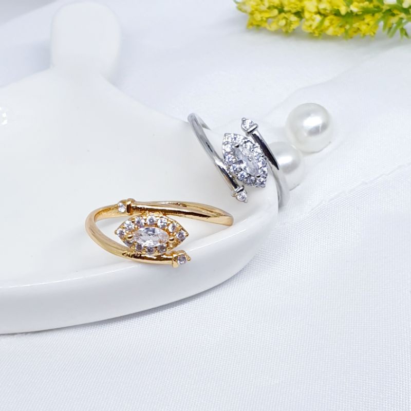 Cincin love NEW fashion permata zircon ♡JC-3♡