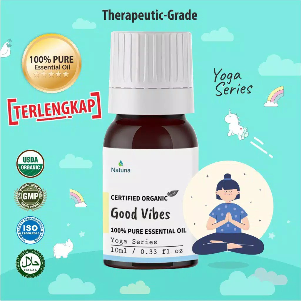 Natuna Good Vibes Essential Oil Minyak Atsiri Aroma Terapi Diffuser Difuser Humidifier