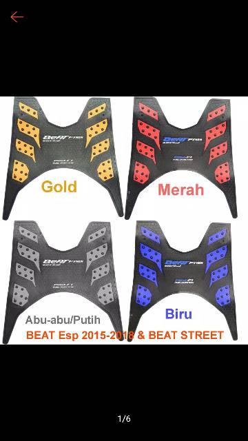 Tatakan Kaki Motor/Karpet Motor Monster Beat F1 ESP New 2015_2018 Dan Beat Street