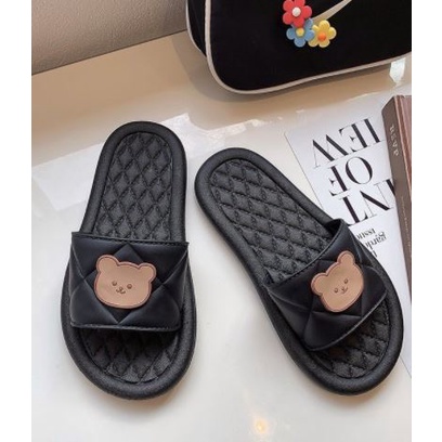 NEW Sandal Selop rumah Jelly Beruang Bear Korea Wanita Lucu Empuk Murah Sandal Kamar Impor MGR Morego Mokaya Balance Breslin / Size 36-40 (2020)