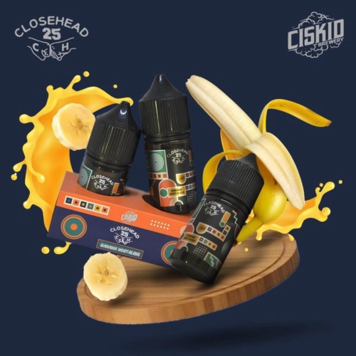 READY STOCK TERMURAH Banana nostalgia 30ml ciskid x close head 50:50 lagi viral produk baru Pod friendly