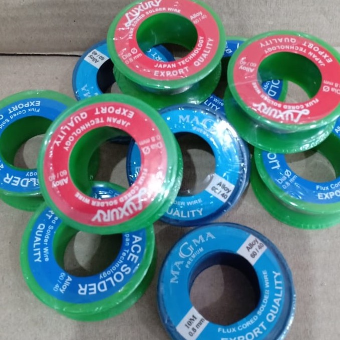 Timah Solder Per 1 Roll (Varian 2 meter - 5 meter dan 10 Meter)