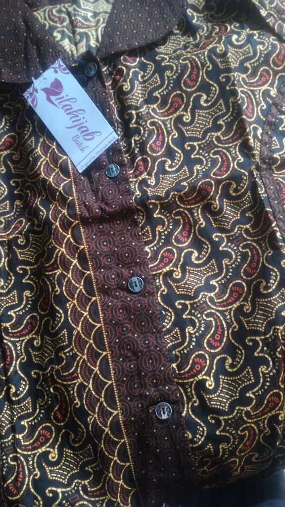 [ Terbaru ] Atasan Batik Wanita Kerja Kantor Ori Shabirah Batiksolo Blouse Blusebatik Batikmodern Xl