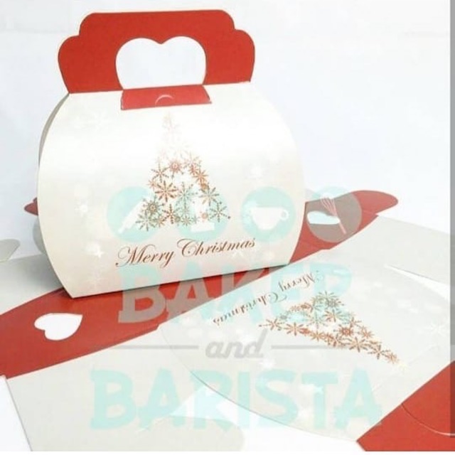 

Xmas cookies box / cake box natal / christmas cake box / kotak kue natal