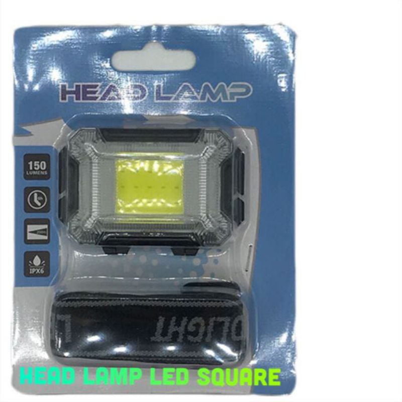 HEAD LAMP  LED ROUND / SQUARE /Headlamp LED Light Senter Kepala Fokus Lebar (J031/J033) JKT