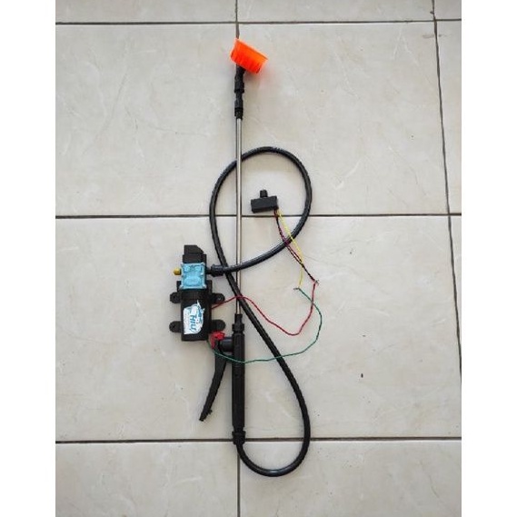 SPRAYER SEMPROT TANGKI ELEKTRIK DINAMO HIU KRAN SELANG STIK NOZEL POTENSIO HIU