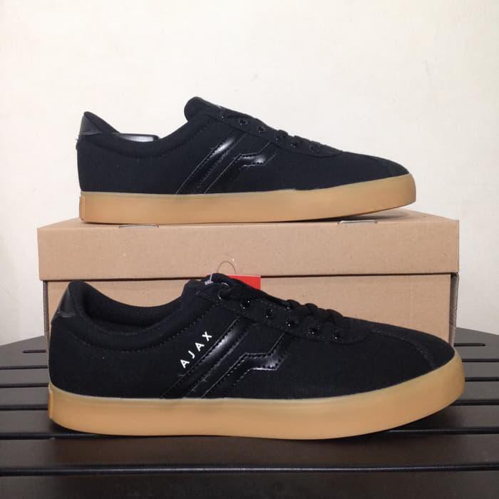 GROSIR SEPATU SKATE PIERO AJAX CVS BLACK GUM P10597 ORIGINAL BNIB TERMURAH