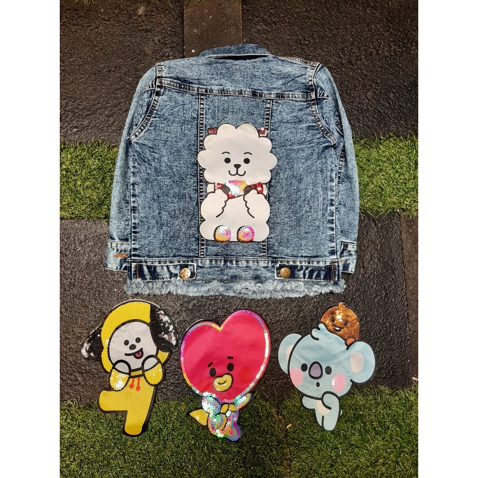 JAKET JEANS ANAK SANWASH BTS/FROZEN