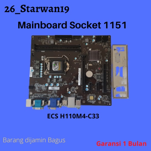 Mainboard H110M ECS soket 1151 Ddr4