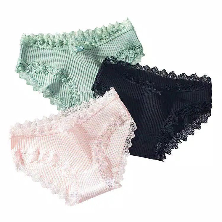 Celana Dalam Wanita Underwear Cewek Renda/Pakaian Dalam Wanita Polos Variasi Renda