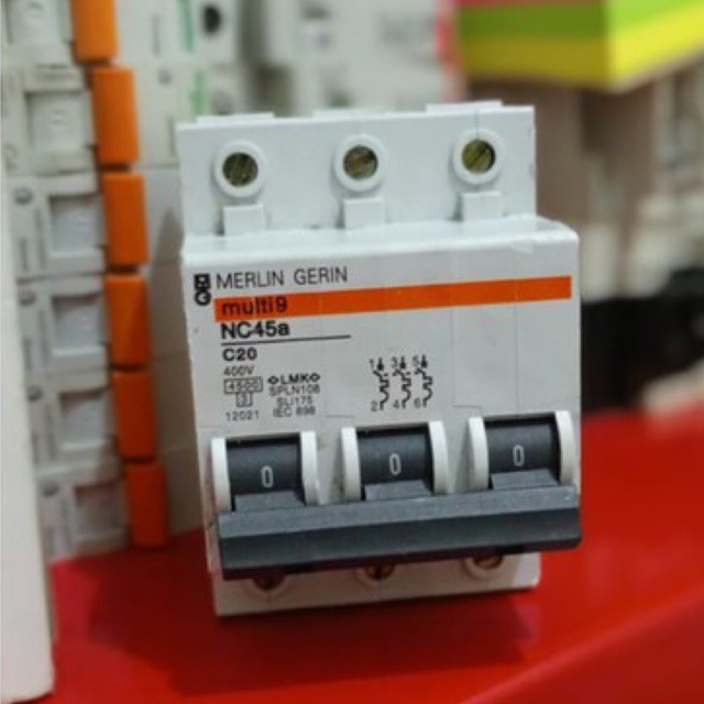 MCB 3p 3phase Merlin Gerin 6a 10a 16a 20a 25a 32a 40a