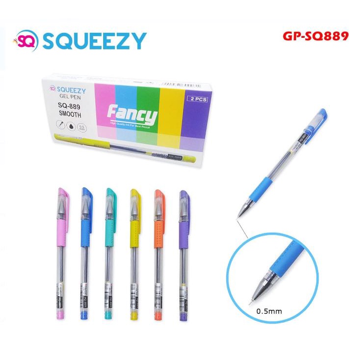 

(12pcs) Bolpen Gel Lancip Murah Warna Warni 0.5mm / Pen Jelly / Pulpen Gel