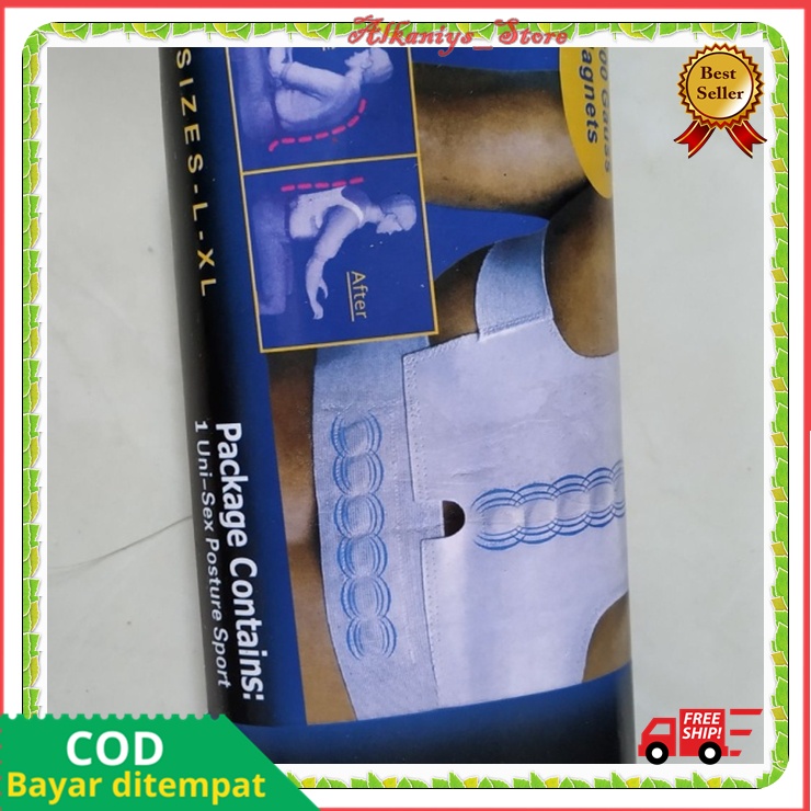 Alat Penyangga Punggung Power Magnetic Posture Sport UniSex Original Penegak Badan Terlaris