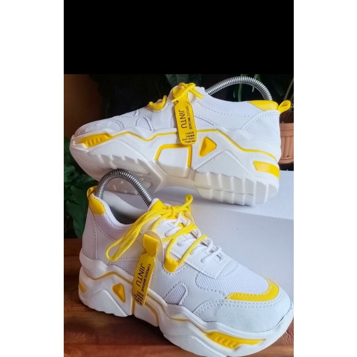 Sepatu Sneakers Wanita Jintu - Kuning, 36