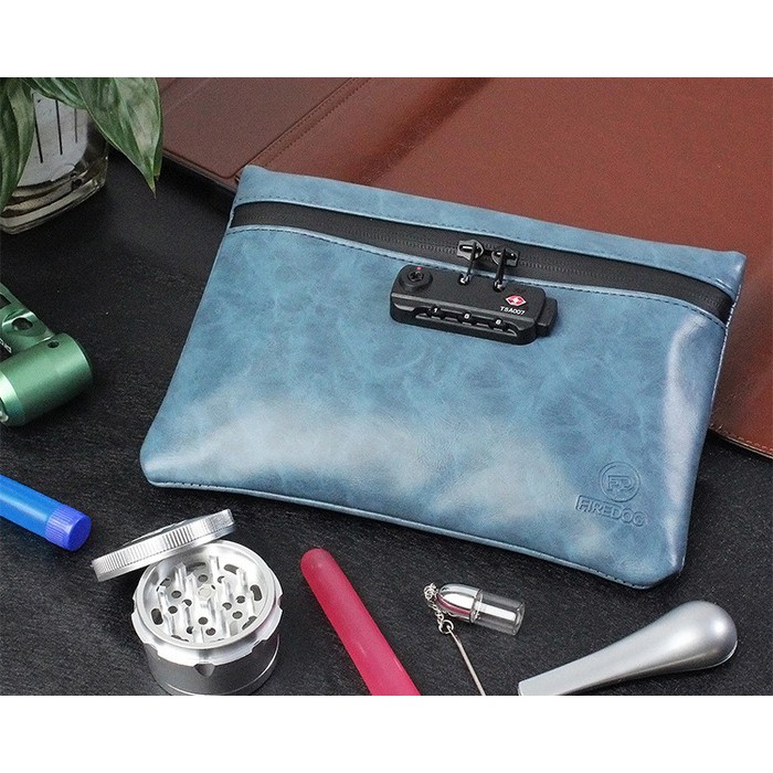 Dompet Kulit Anti Air Multifungsi Clutch Wallet With Lock Firedog