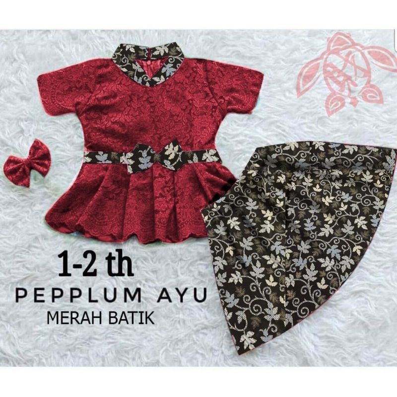 Promo Setelan Dress Batik Anak Perempuan 1-2 Tahun jYn7VxIb887gK