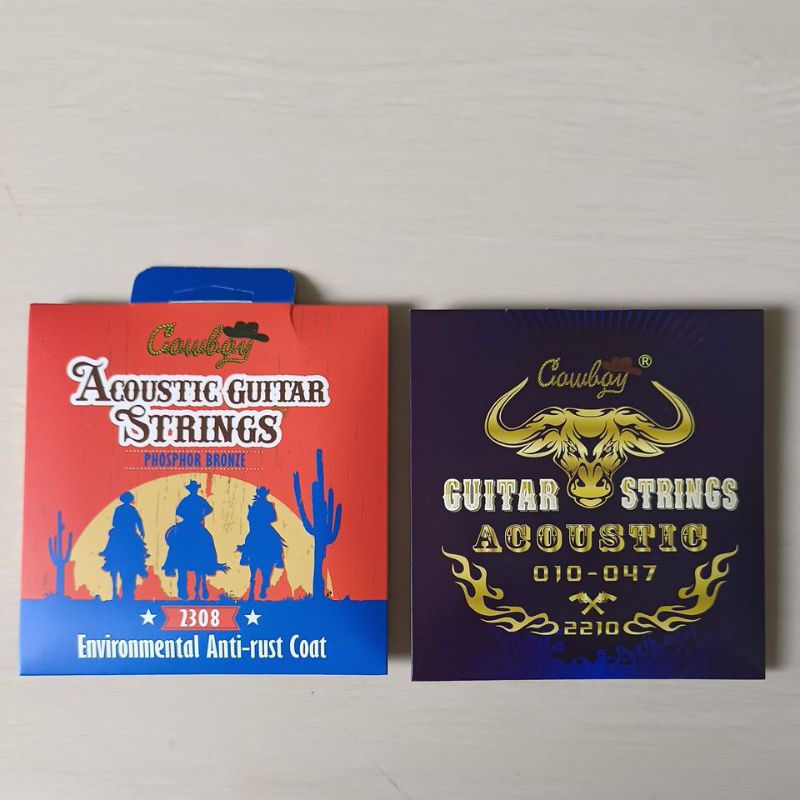 senar gitar acoustik string cowboy, 010 satu set