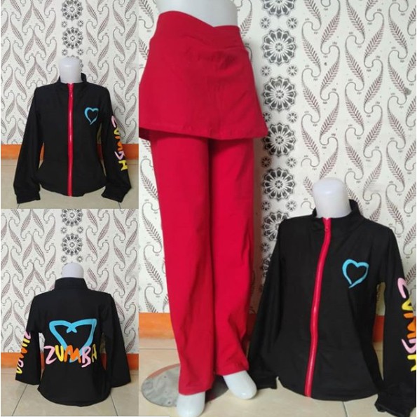 stelan baju senam zumba  love