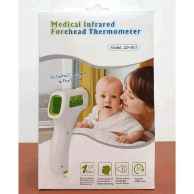 READY STOCK MEDICAL INFRARED FOREHEAD THERMOMETER NON CONTACT TERMOMETER GUN AKURAT