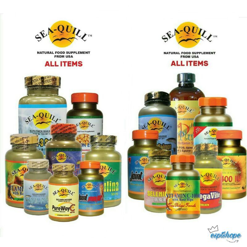 [PROMO] SEA QUILL SEAQUILL SEA-QUILL Pure Way C / C 1000 / Omega3 / Megavit / Selenium ACE / Vitamin