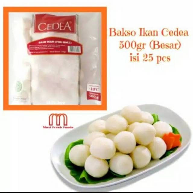 

BAKSO IKAN CEDEA BESAR 500 GR ISI 25 HALAL MURAH LEZAT