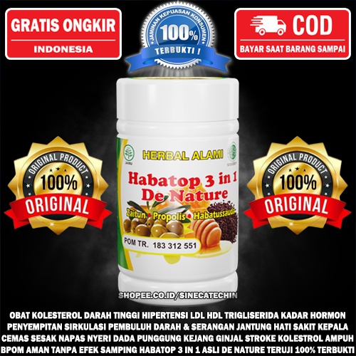 Harga PENYEMBUH Kapsul Obat Habatop 3 In 1 De Nature Habatusauda Habbatussauda Habatov Habatof Habat