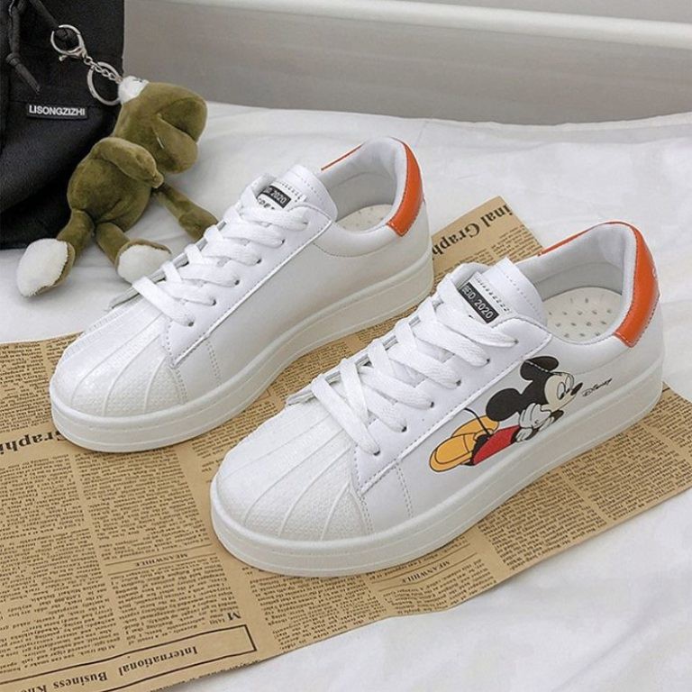JSSB 9 (SIZE 35-39) RISCE SEPATU SNEAKER MOTIF MICKEY MOUSE IMPORT WANITA CEWEK PEREMPUAN JAKARTA
