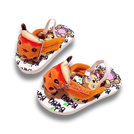 Sandal Bayi Motif Boneka BOBA Lucu Terbaru