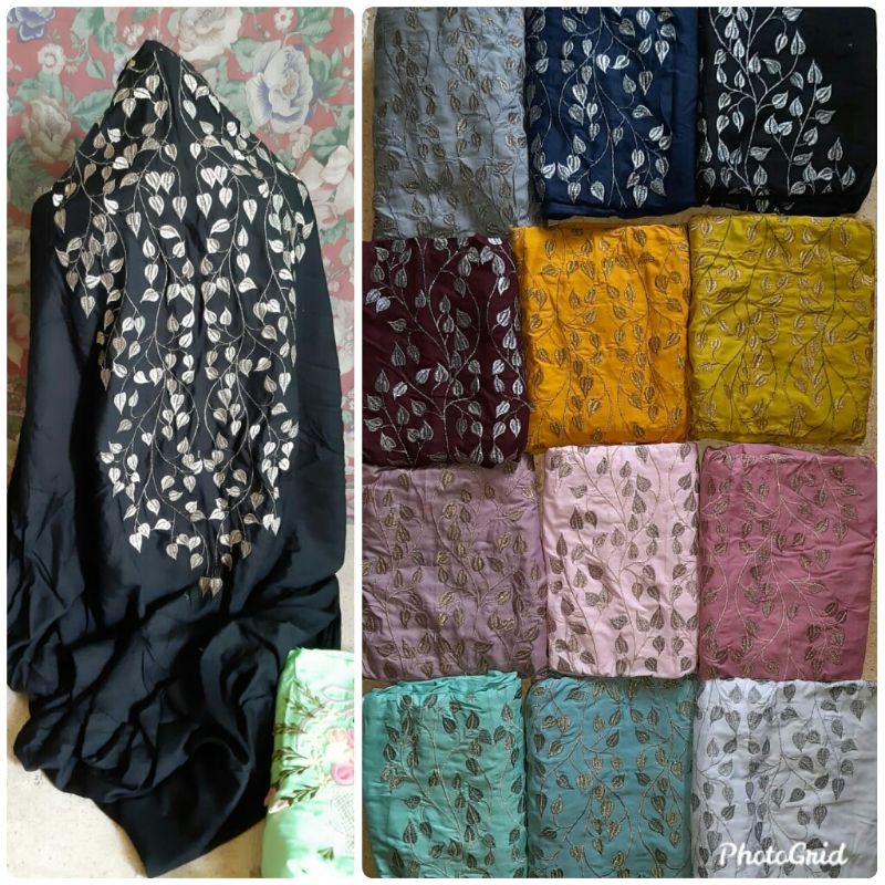 mukenah bordir katun rayon