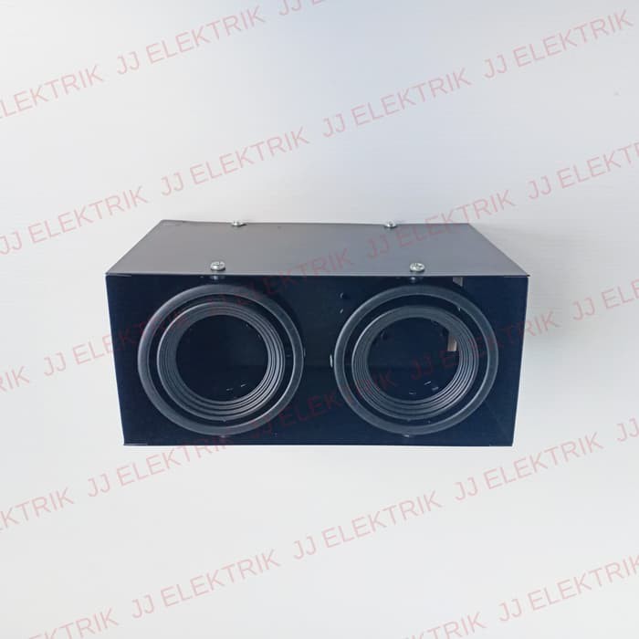 Rumah Lampu Downlight Outbow Fitting MR16 Kotak Double