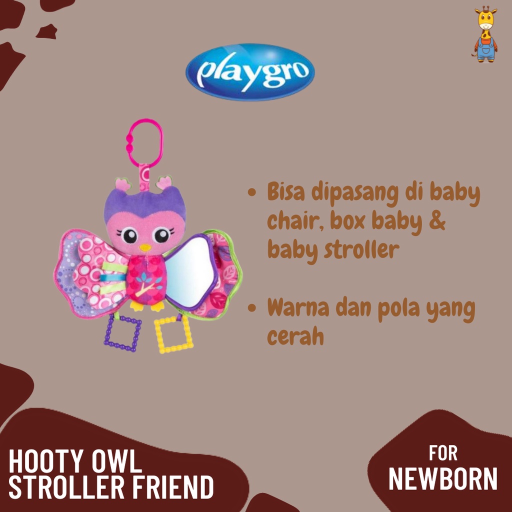 Playgro Hooty Owl Stroller Friend