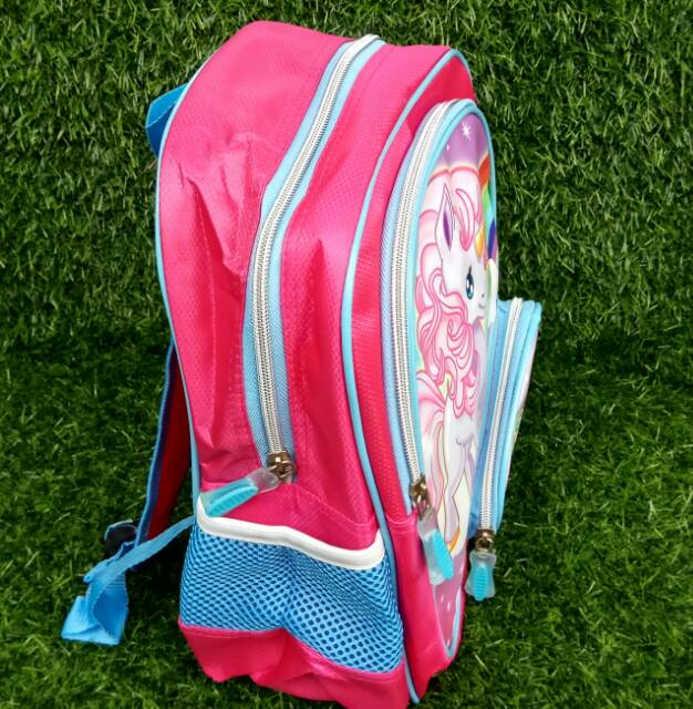 Tas Sekolah Ransel UNICRN074 - Backpack TK - resleting kantong