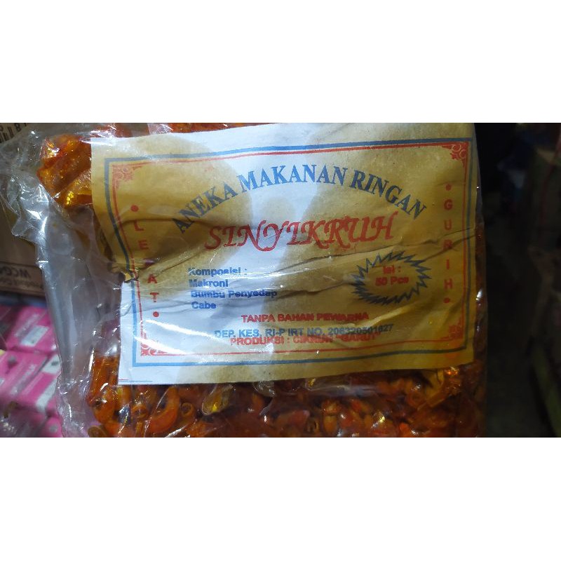 

Makaroni Cikruh, kerupuk Cikruh pedas gurih 50 pcs