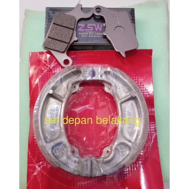Kampas belakang tromol set depan cakram Beat Vario Scoopy