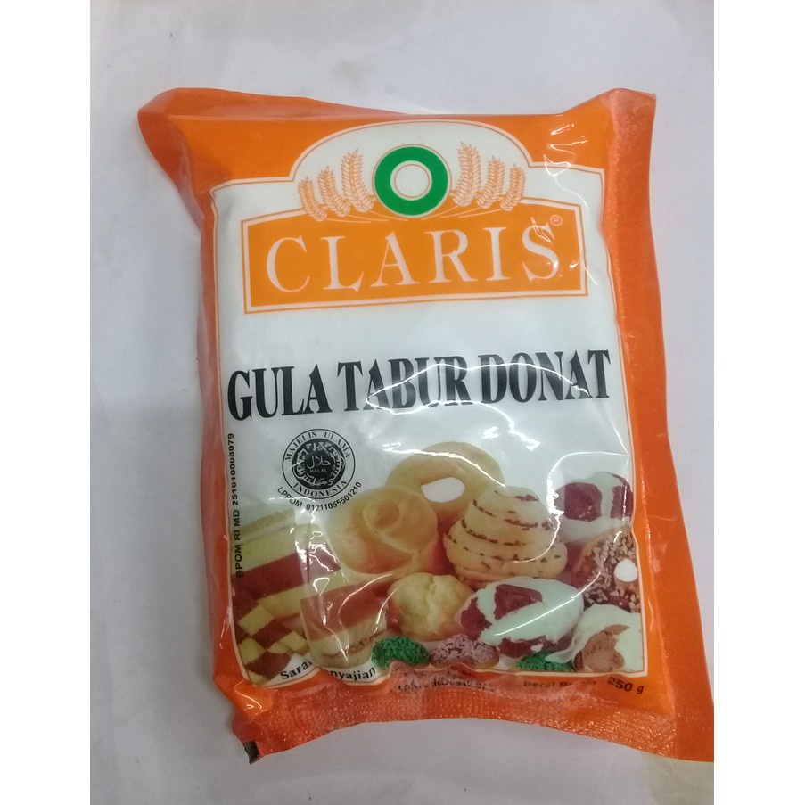 

Claris Kuning 250 gr tepung gula rasa mint