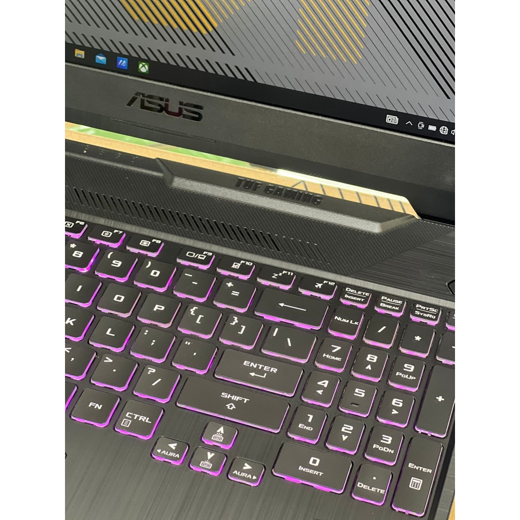 Laptop leptop bekas DESAIN GAMING SECOND LIKE NEW asus tuf gaming fx506iv AMD RYZEN 9 Ram 8gb ssd 512 mulus vga NVIDISA GEFORCE RTX 2060 6GB garansi aktif 1 tahun