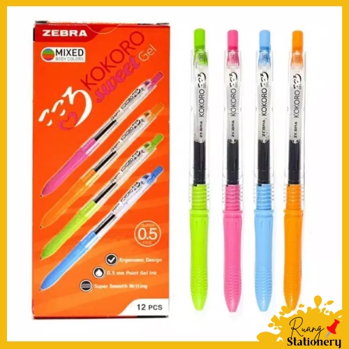 

ZEBRA Pena Kokoro Sweet Barrel 0.5 Hitam