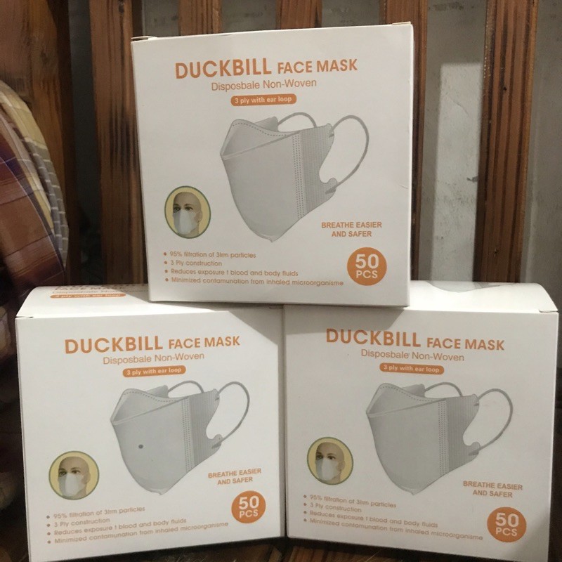 MASKER DUCKBILL FACE MASK (garis)