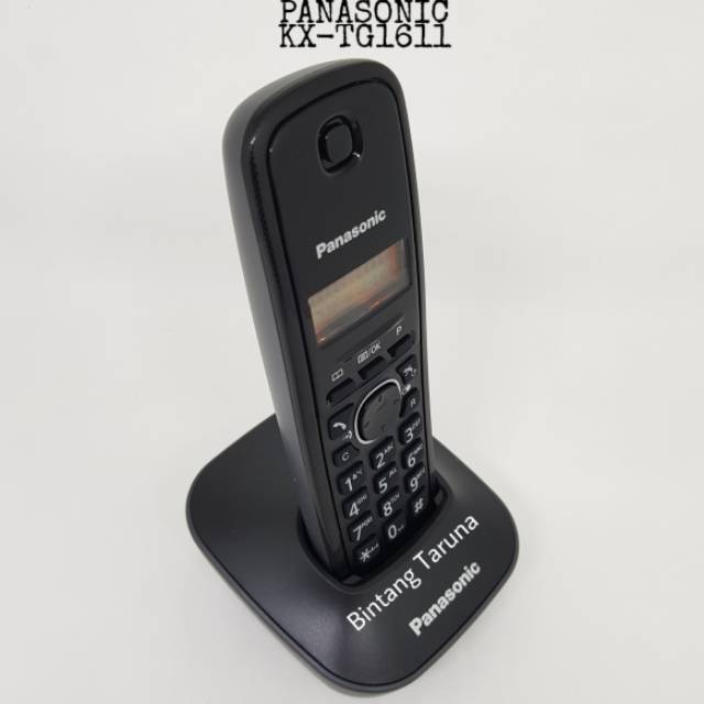 Telepon Wireless Panasonic KX-TG1611 Wireless Panasonic TG1611 (Hitam)