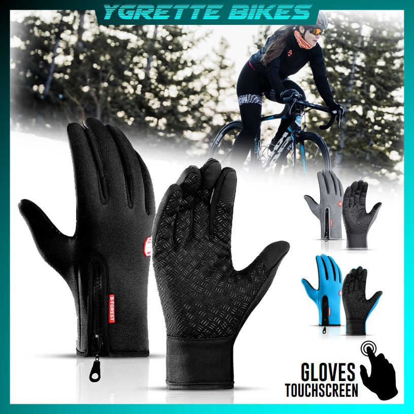 YGRETTE - HKXY B FOREST SARUNG TANGAN SEPEDA Gloves Bicycle Warm Touchscreen Full Finger Waterproof Outdoor