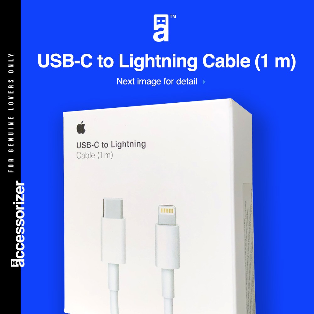 KABEL IPHONE ORIGINAL USB C APPLE USB TYPE C LIGHTNING