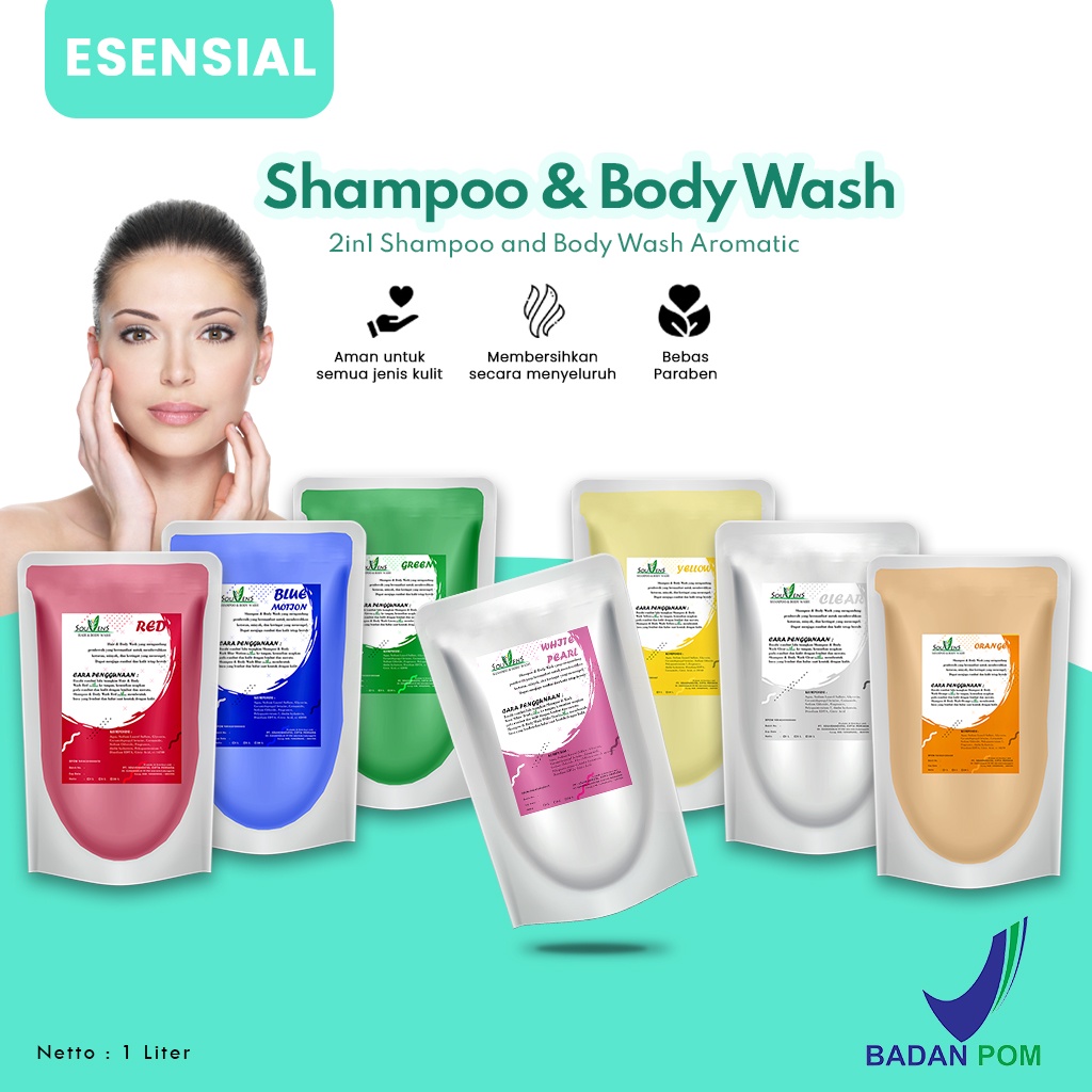 sabun mandi cair body wash shampo hotel  sabun cair dan shampoo  2 in 1  yang diformulasikan untuk p