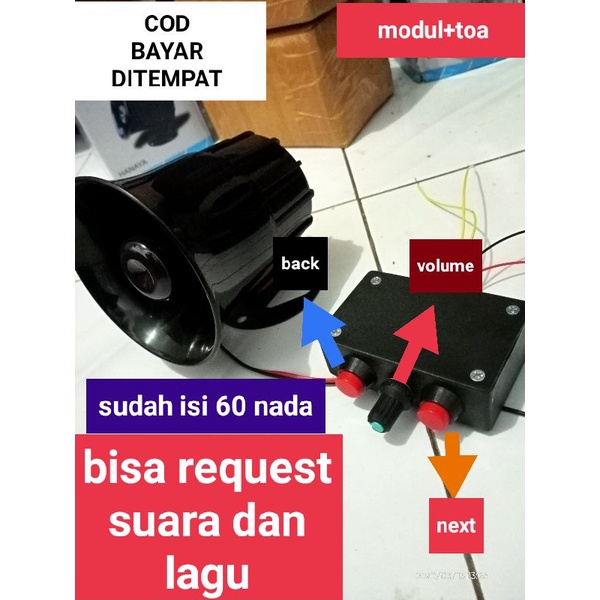 alarm mundur / alarm mundur awas / alarm mundur truk / alarm mundur lagu 12v&24v