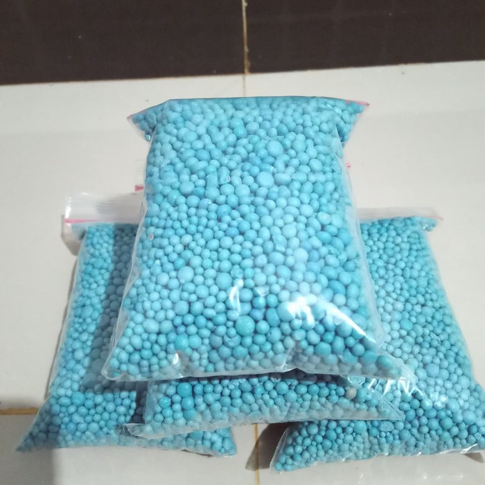 Pupuk PERANGSANG BUAH DAN BUNGA NPK Mini 100 GRAM Mutiara Biru Meroke Kemasan Repack Komposisi Seimbang 161616
