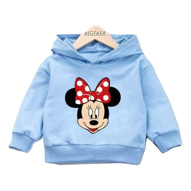 [BC] Hoodie Jaket Sweater Anak Mini Mouse Lucu Kekinian Unisex Cewe Cowok