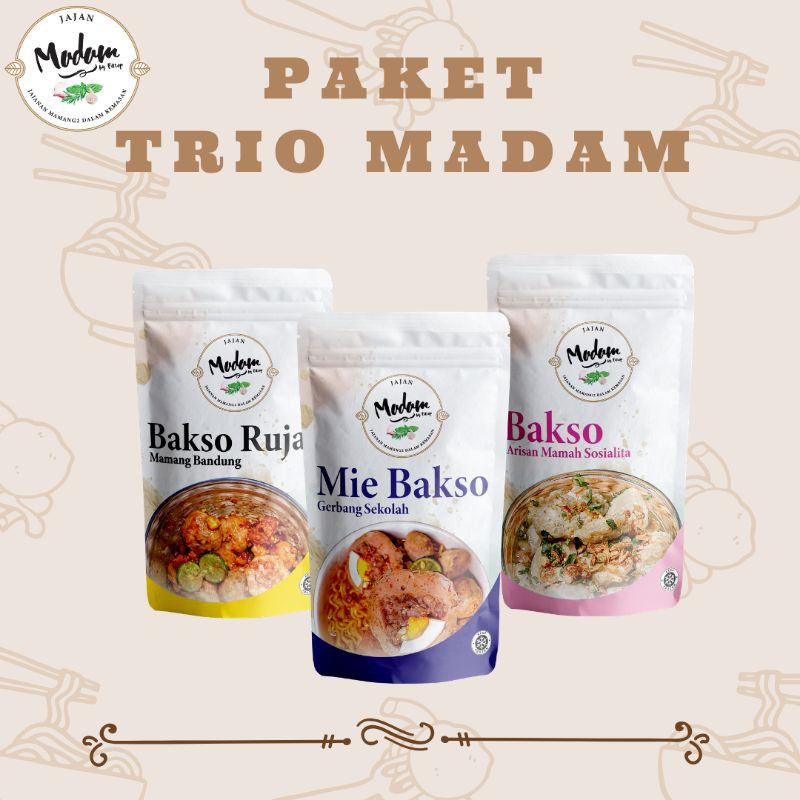 JAJAN MADAM PAKET BAKSO TRIO MADAM 2