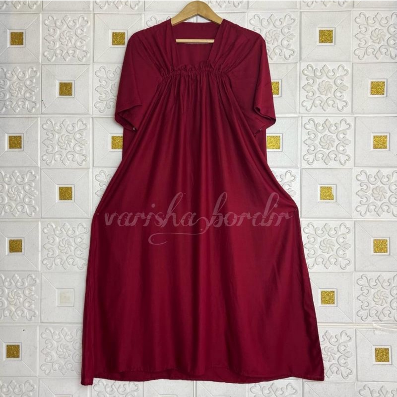 VANIA MIDI DRESS JUMBO bahan katun rayon /Dress Laila Polos Rayon Premium