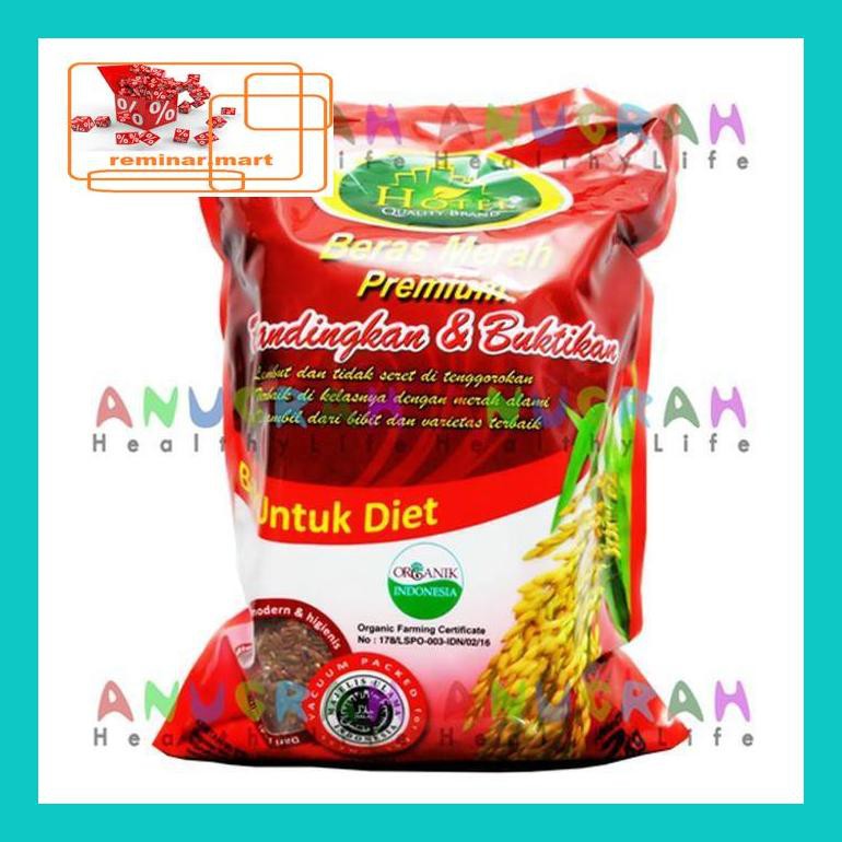 

S0Bers Beras Diabetes Bebas Gula - Beras Merah Premium Merek 'Hotel' Ric0S50B