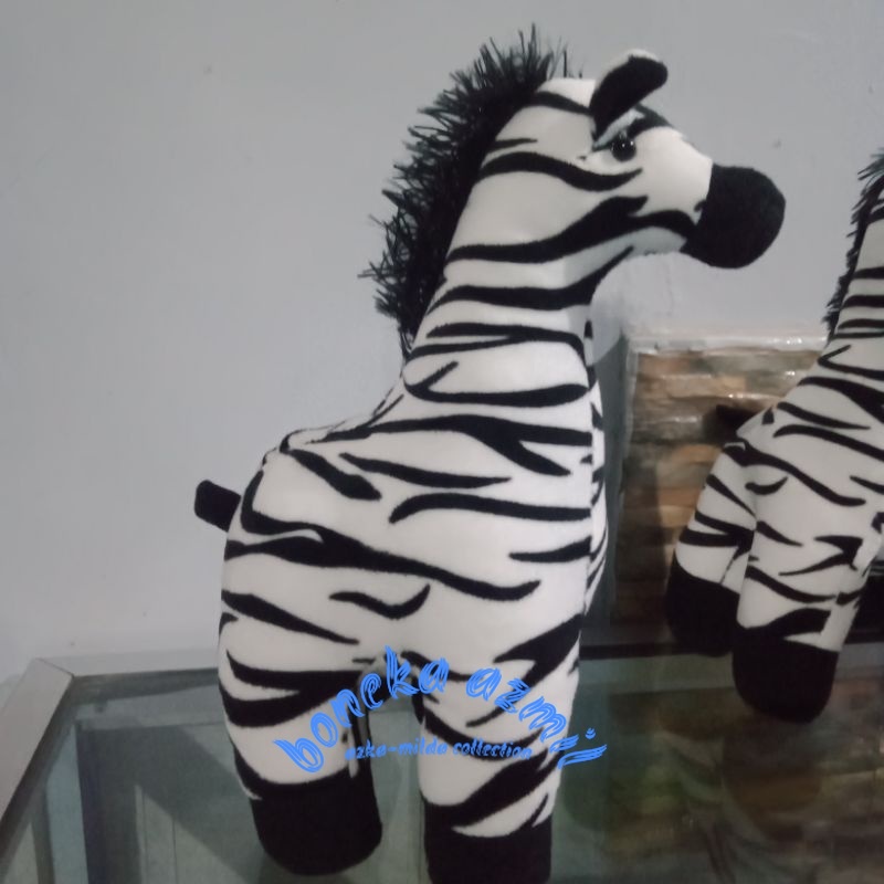 Boneka kuda zebra size s ukuran 30cm